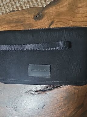 Vera Bradley Black Wristlet Wallet with Strap RFID Protection